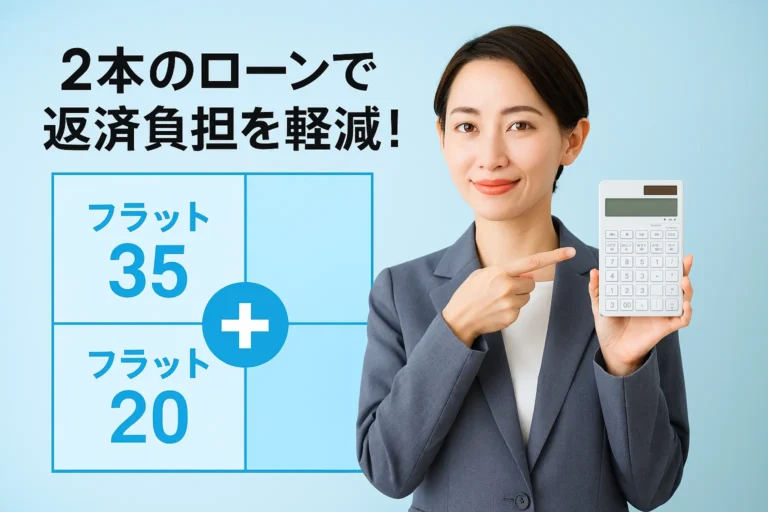 フラット35「ダブルフラット」とは?2本の住宅ローンで返済負担を軽減する方法
